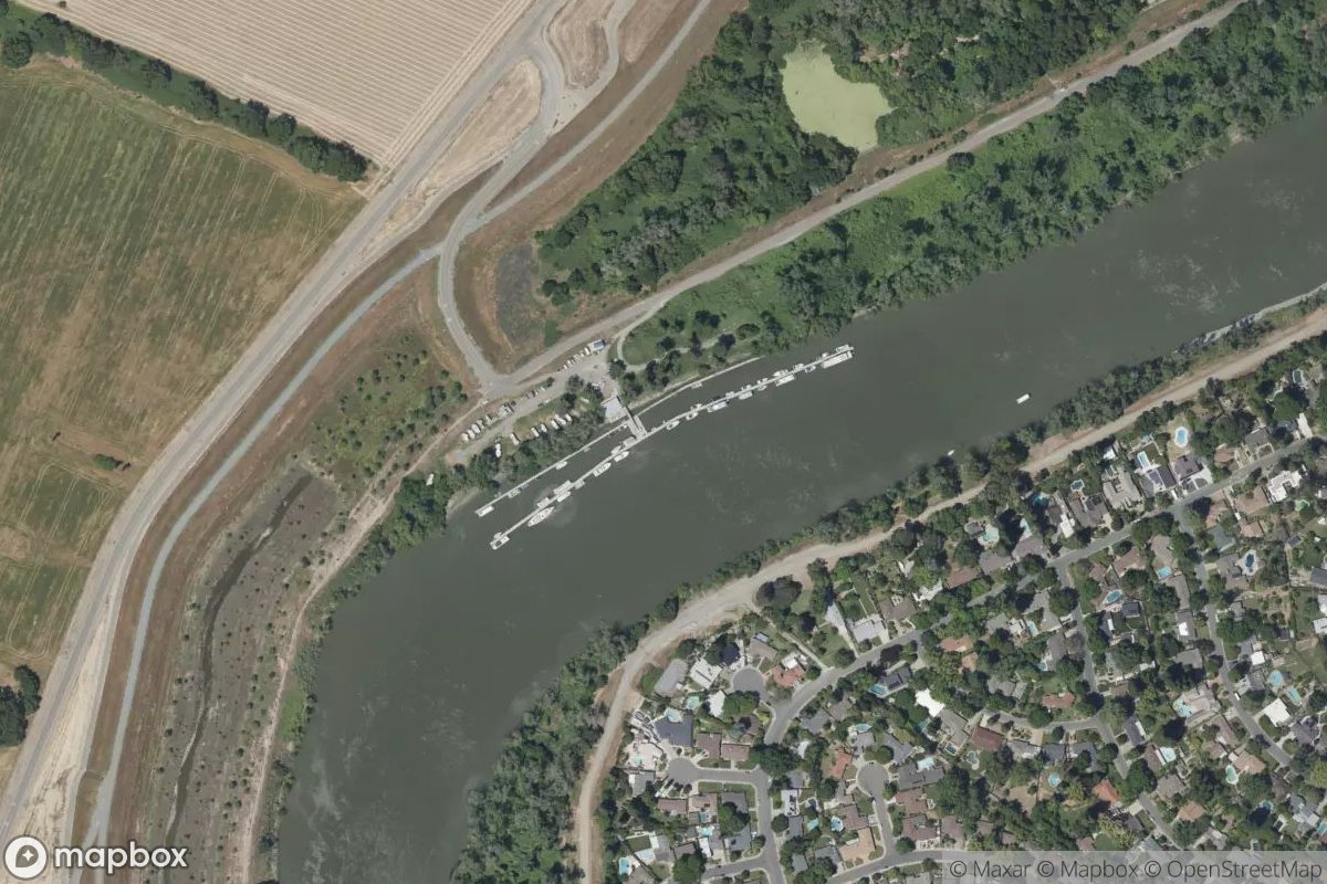 Satellite view of Sherwood Harbor Marina