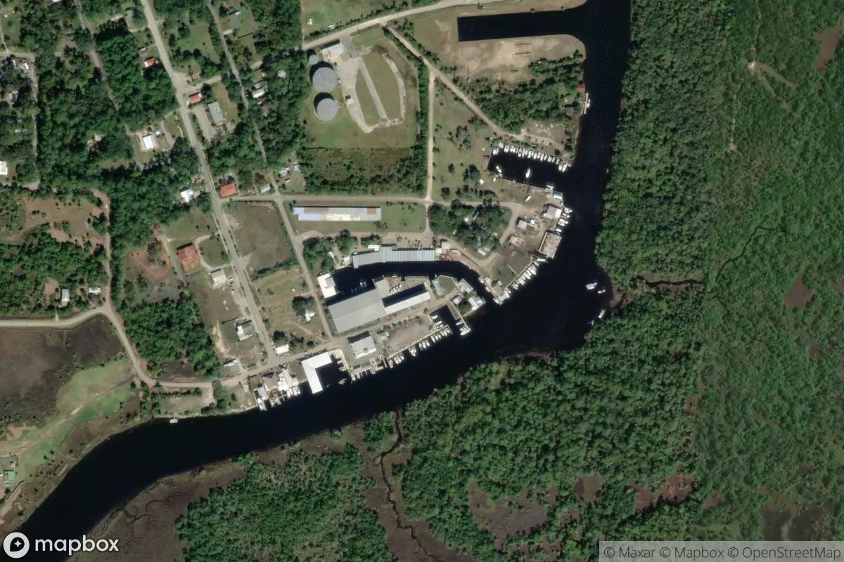 Satellite view of Shields Marina