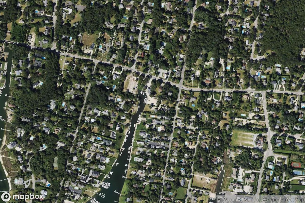 Satellite view of Shinnecock Bay Marina