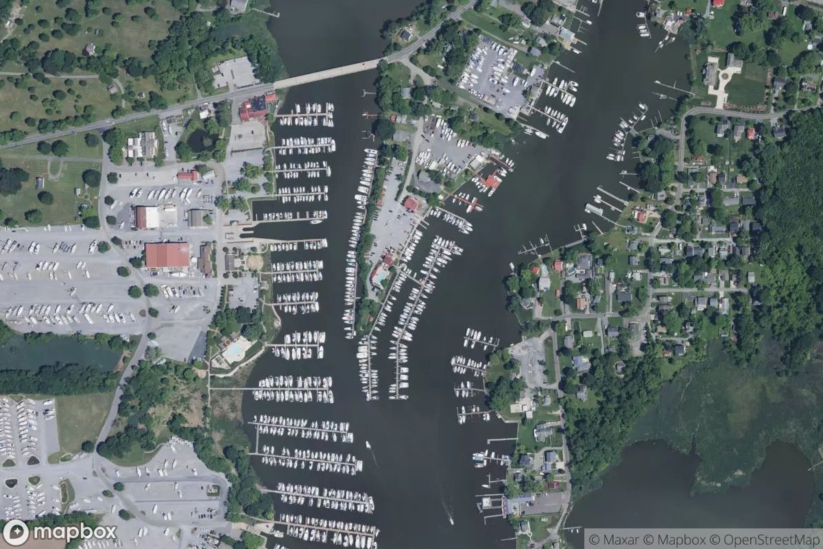 Satellite view of Shipwright Harbor Marina