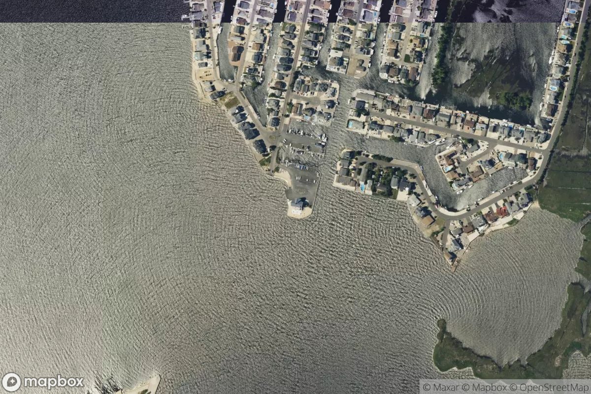Satellite view of Shore Acres Yacht Club