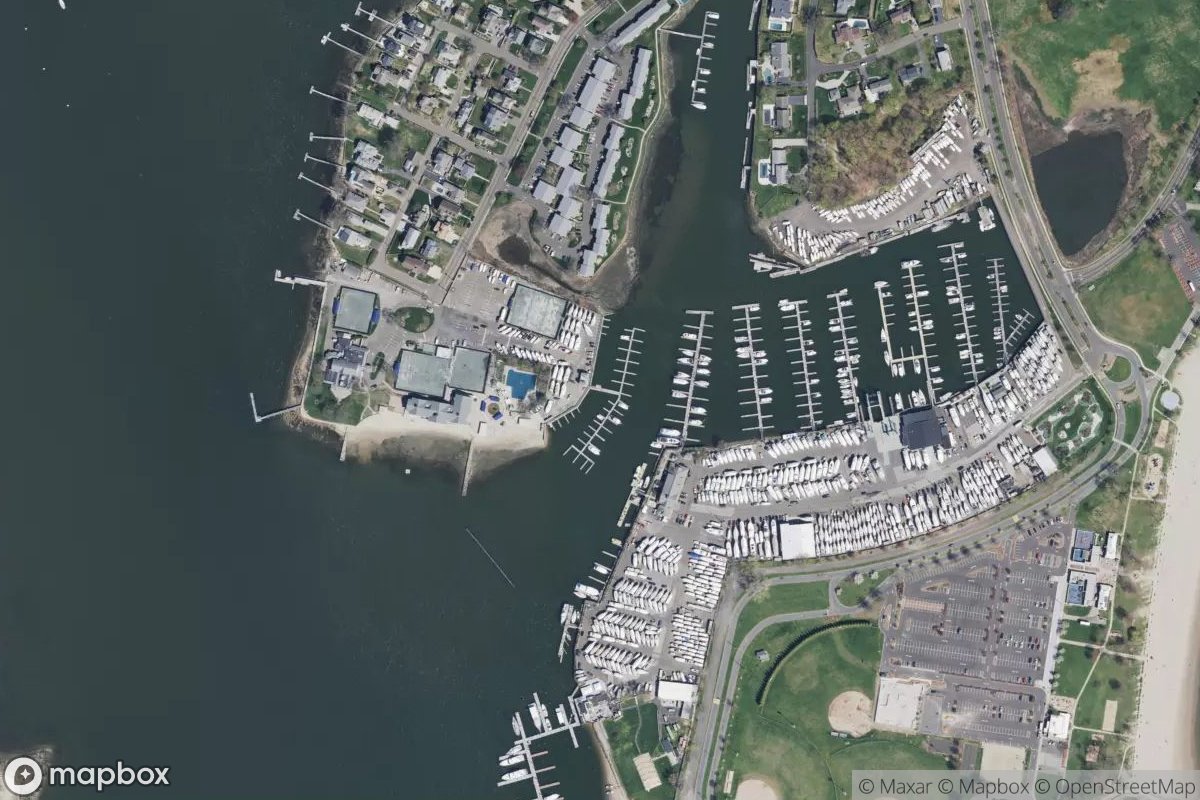 Satellite view of Shore and Country Club