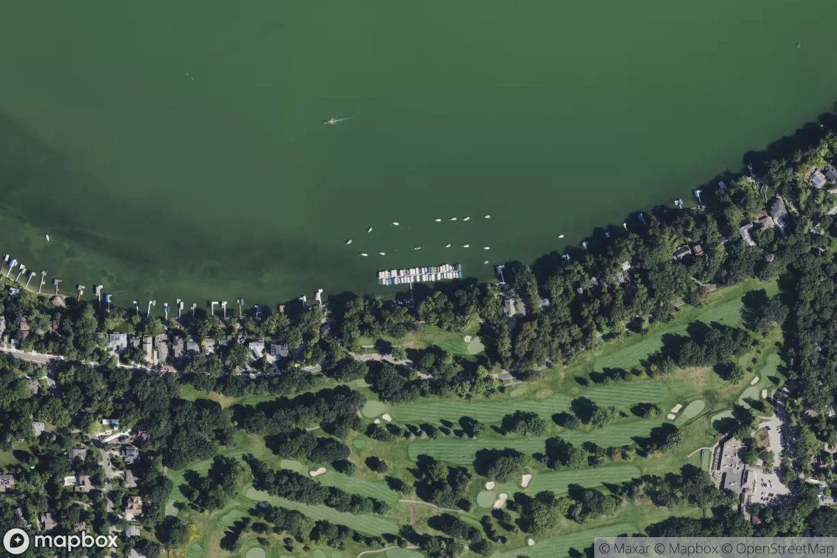 Satellite view of Shorewood Hills Marina