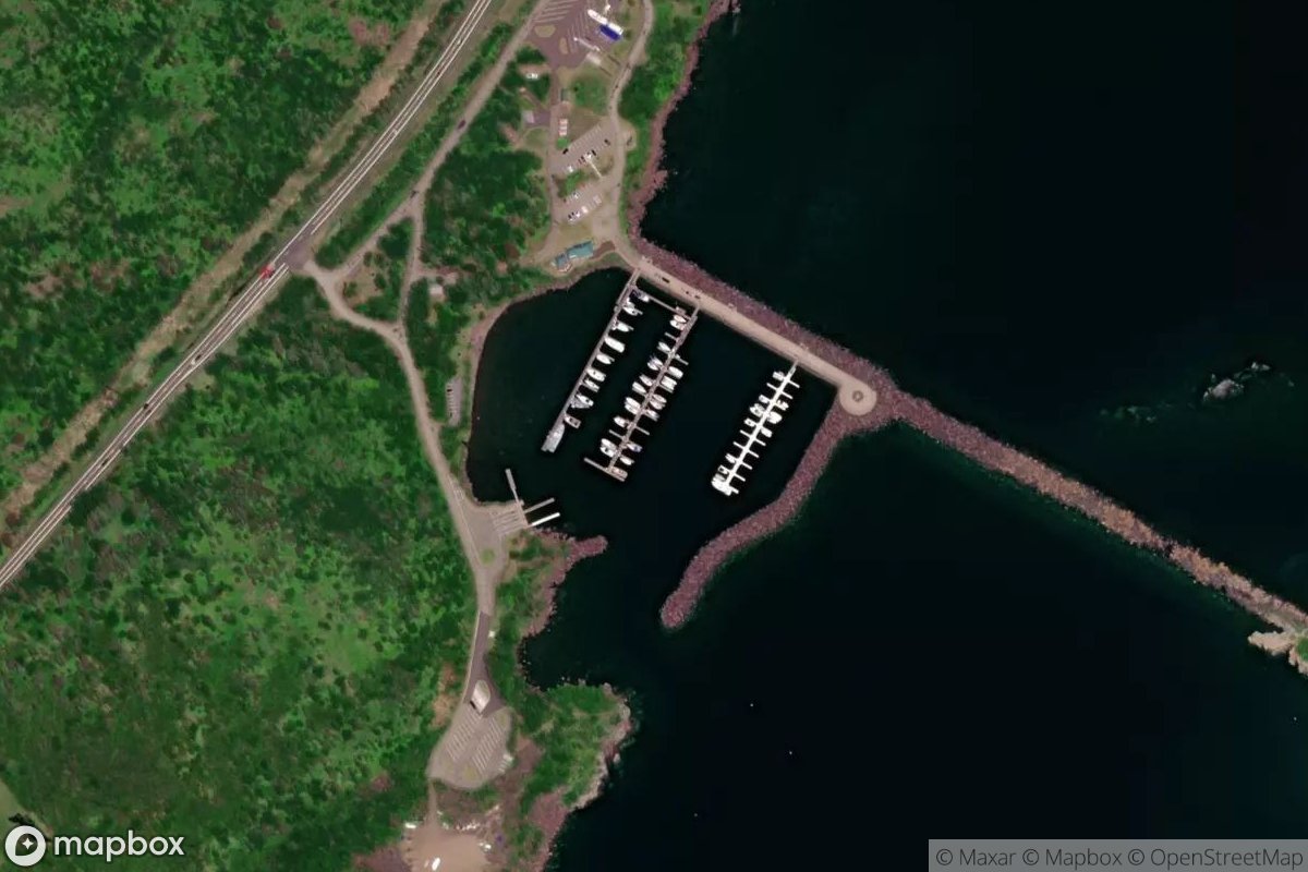 Satellite view of Silver Bay Marina