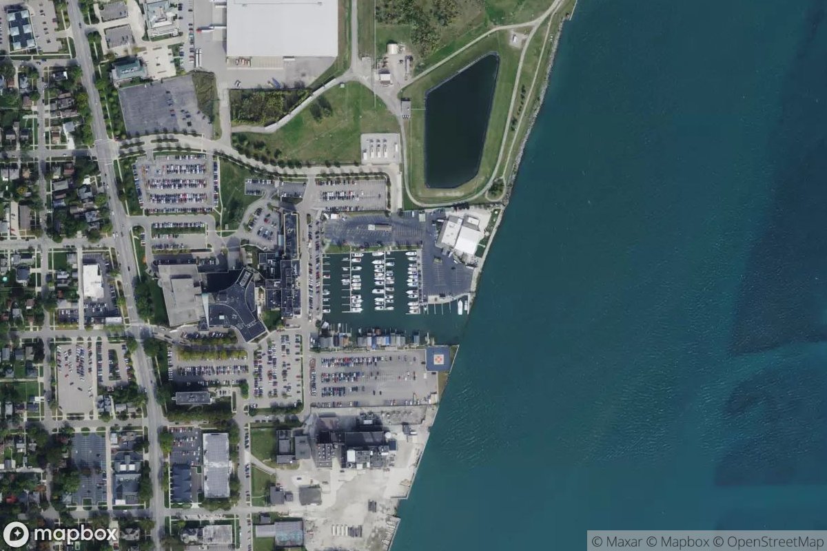 Satellite view of Silver Shores Marina