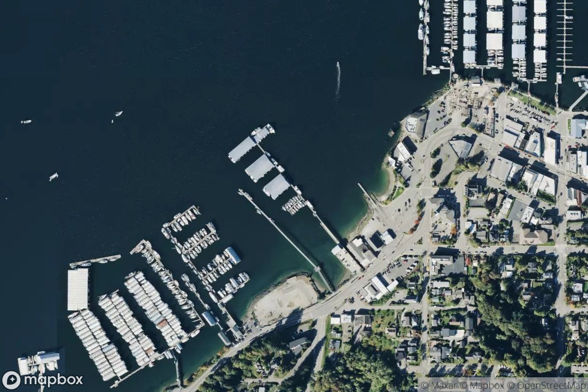 Satellite view of Sinclair Inlet Marina