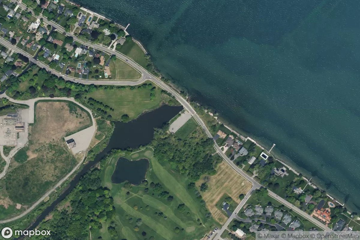 Satellite view of Slater Creek Waterway Access