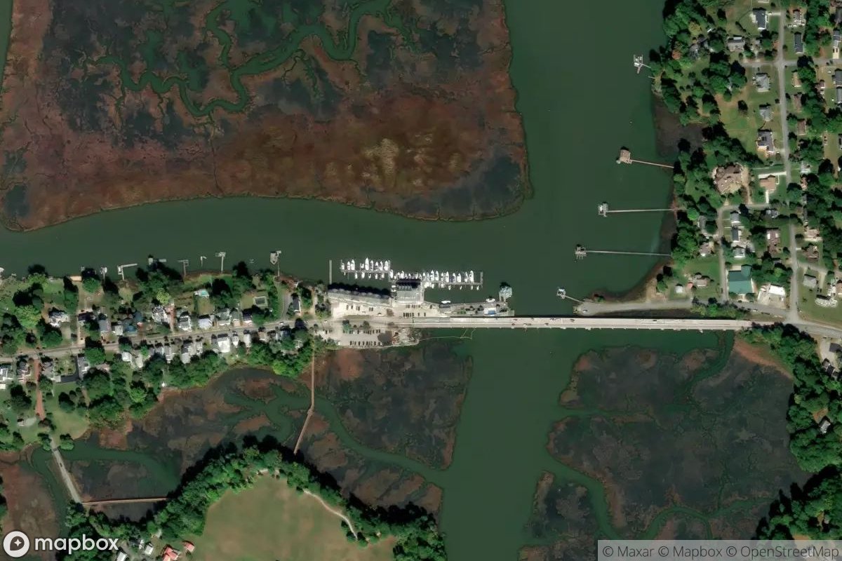 Satellite view of Smithfield Station Marina