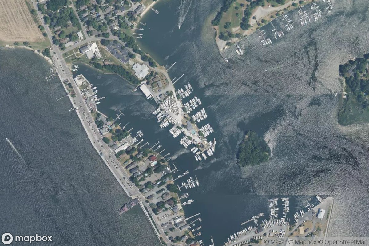 Satellite view of Solomons Yachting Center