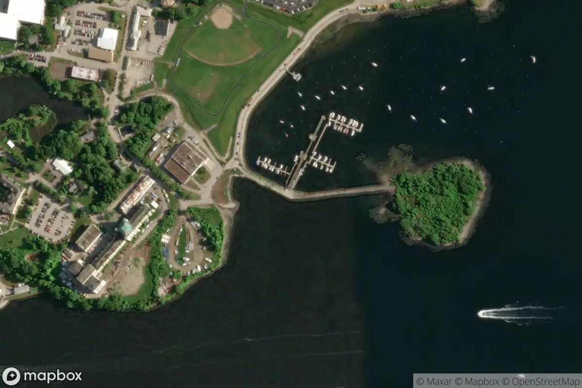 Satellite view of Sound Basin Marina