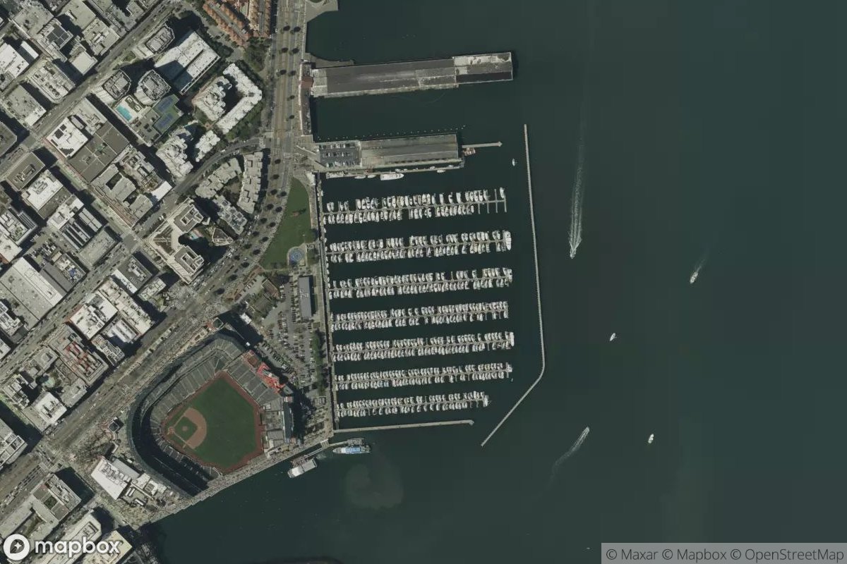 Satellite view of South Beach Harbor