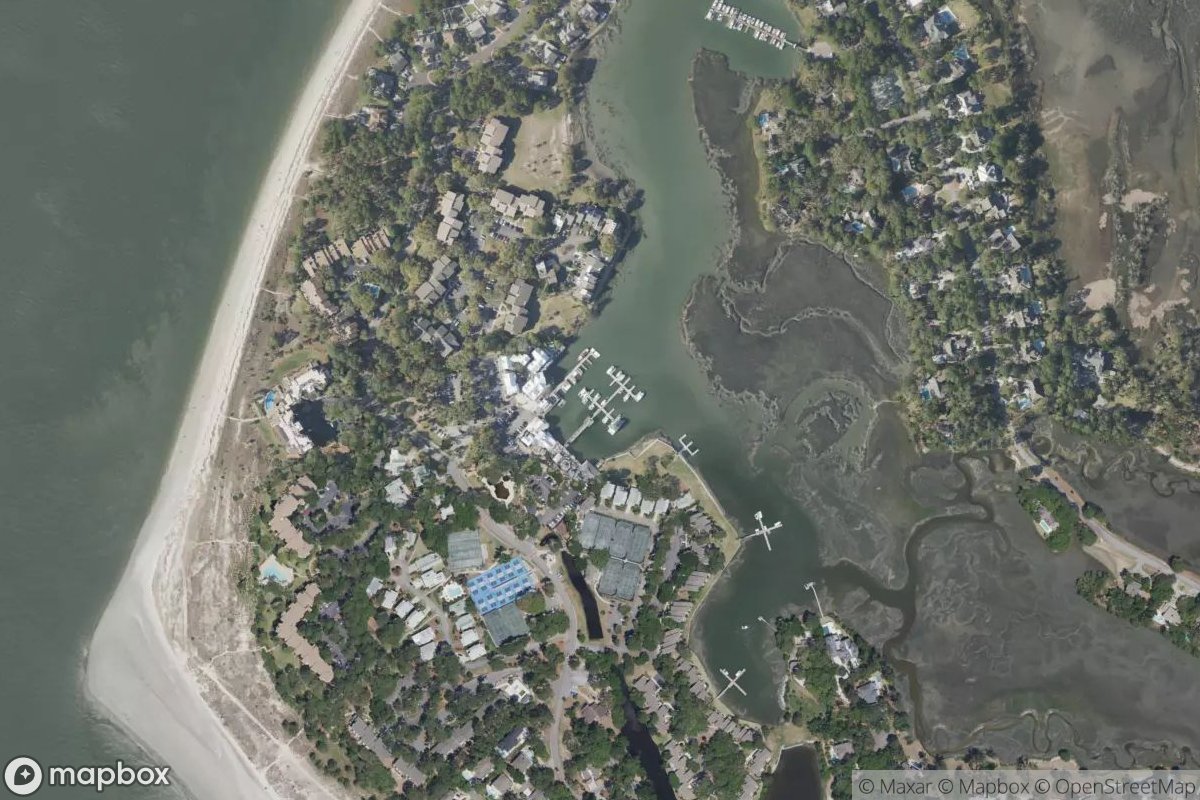Satellite view of South Beach Marina