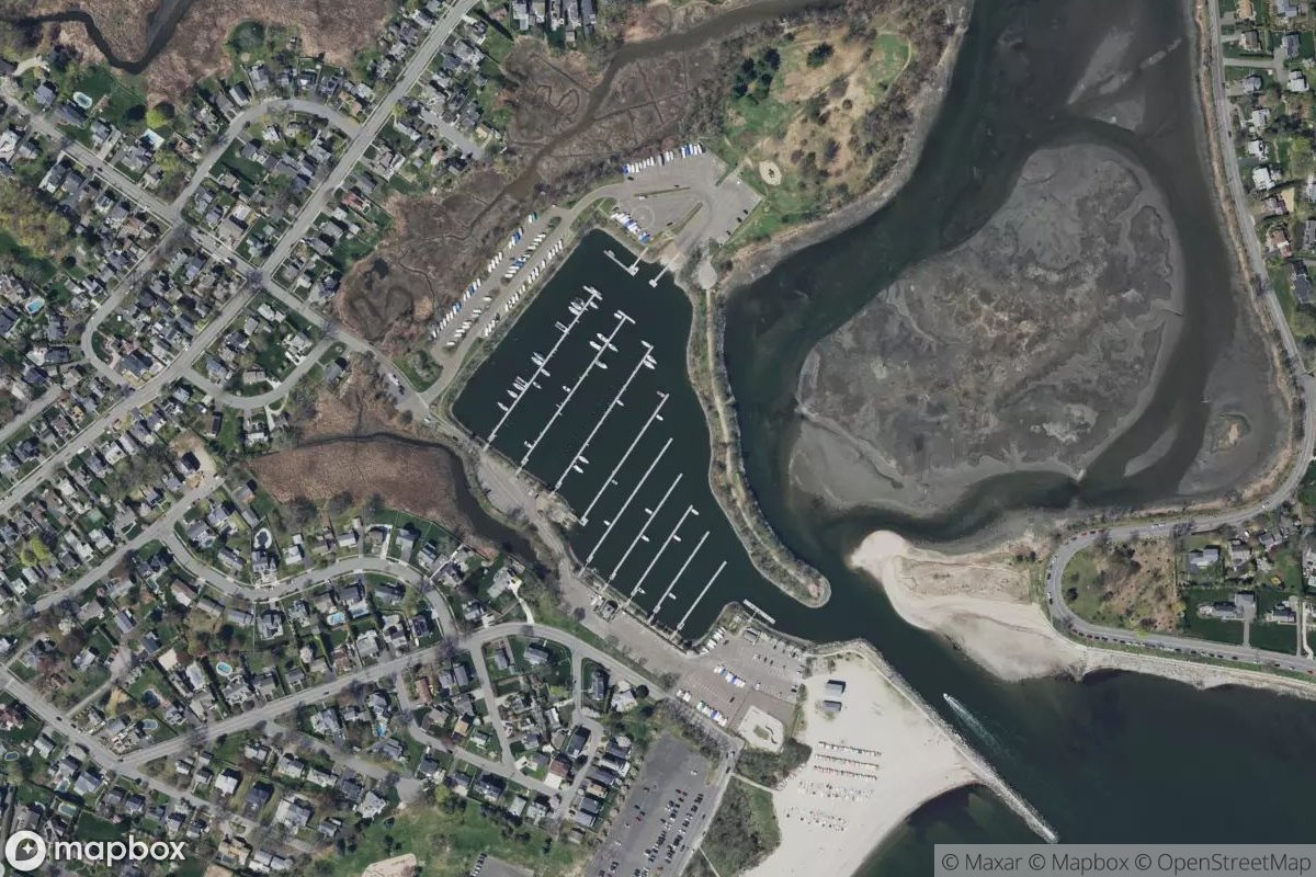 Satellite view of South Benson Marina