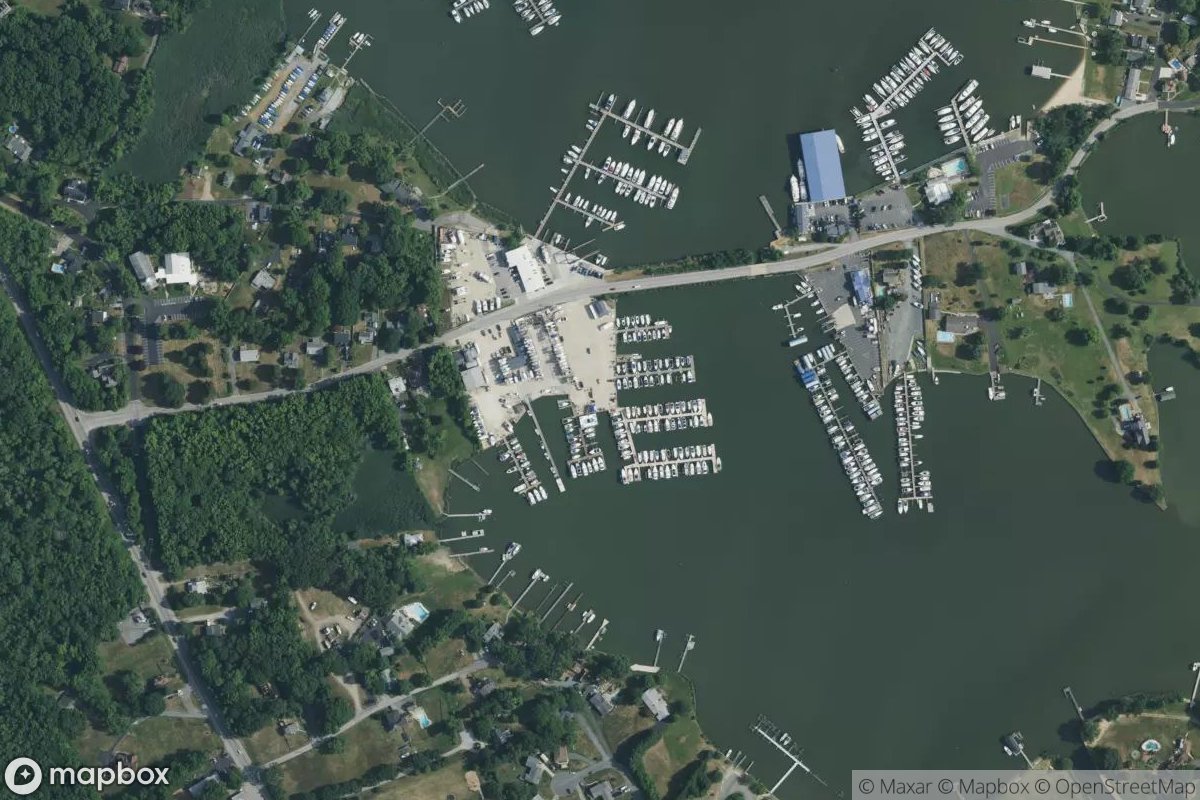 Satellite view of South River Marina