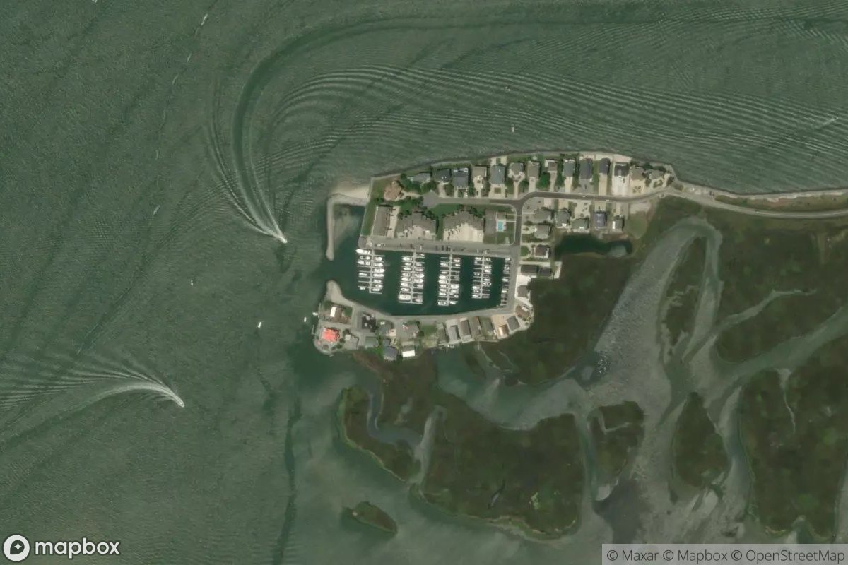 Satellite view of South Shore Marina