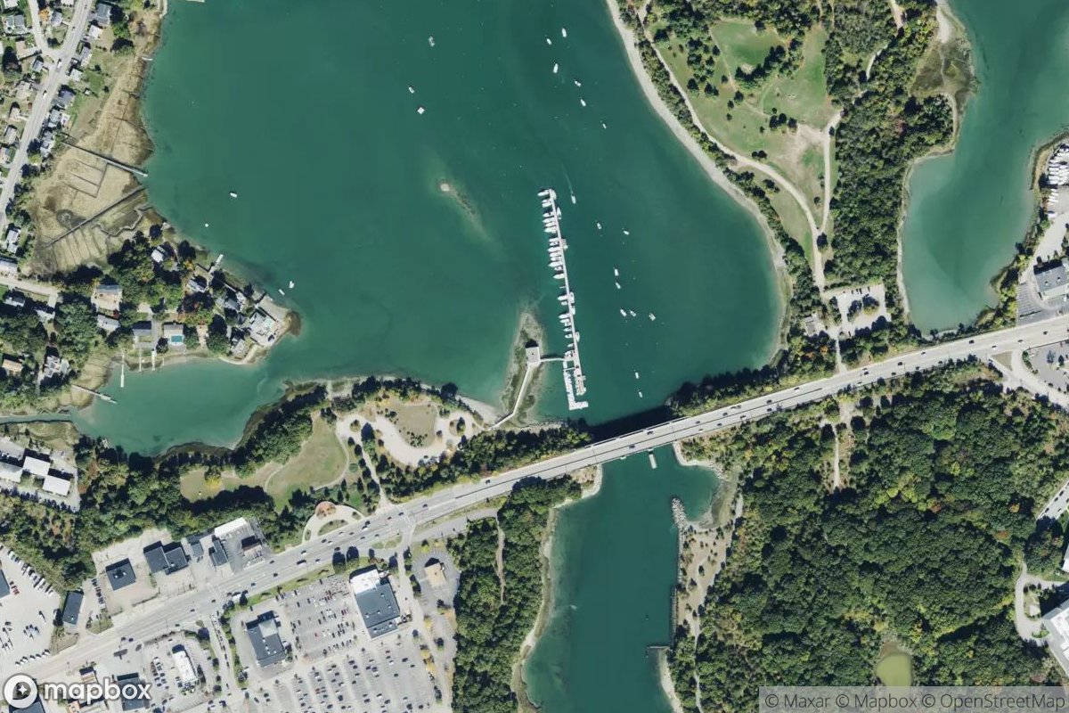 Satellite view of South Shore Yacht Club