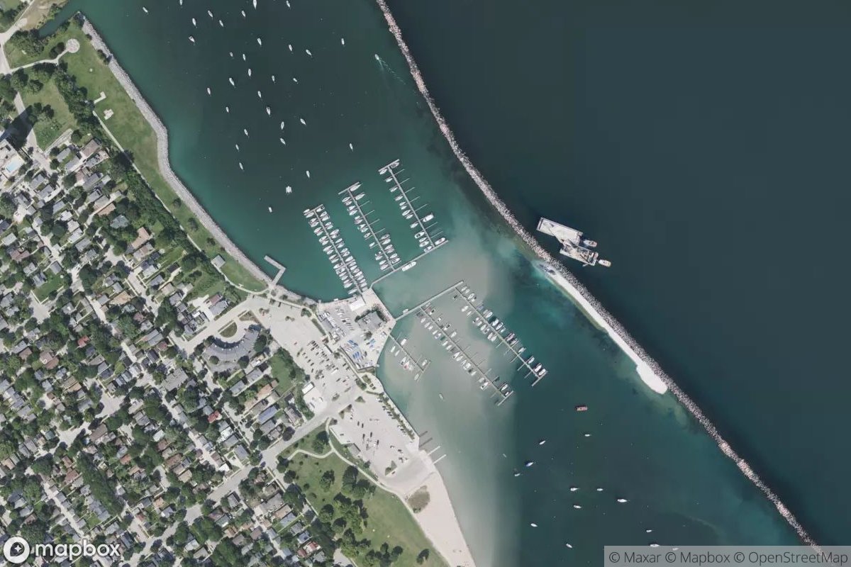 Satellite view of South Shore Yacht Club