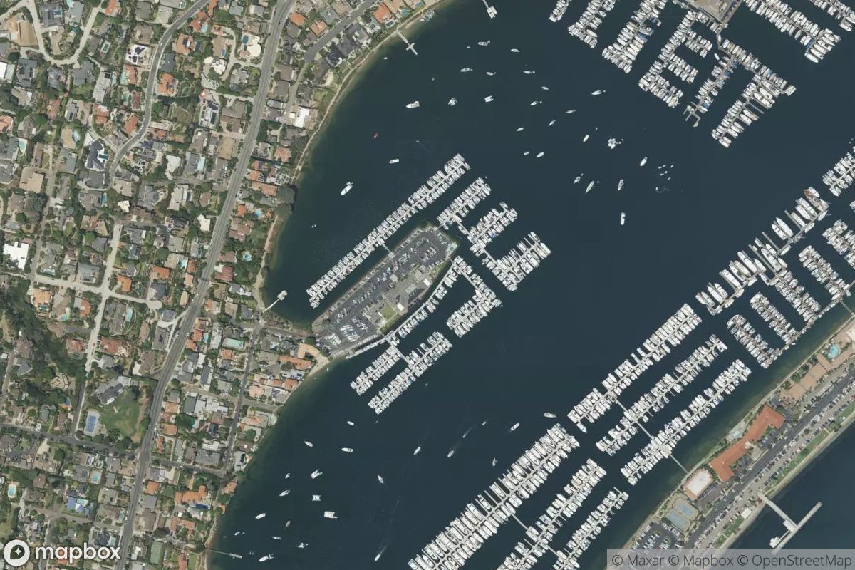 Satellite view of Southwestern Yacht Club