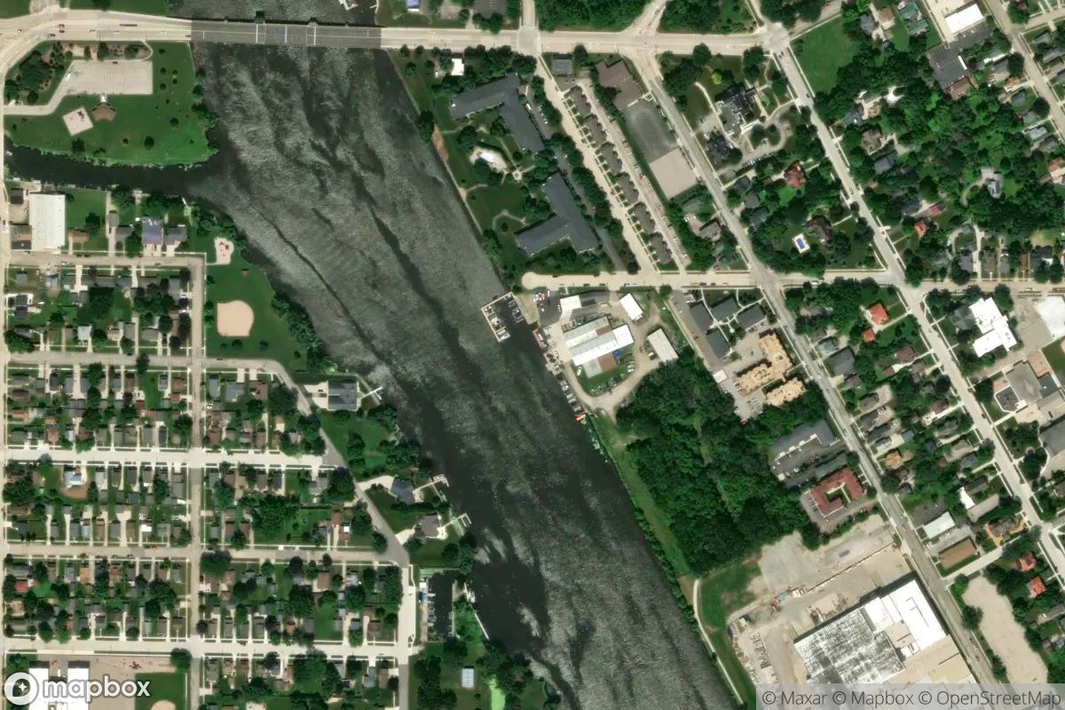 Satellite view of Spellman's Marina