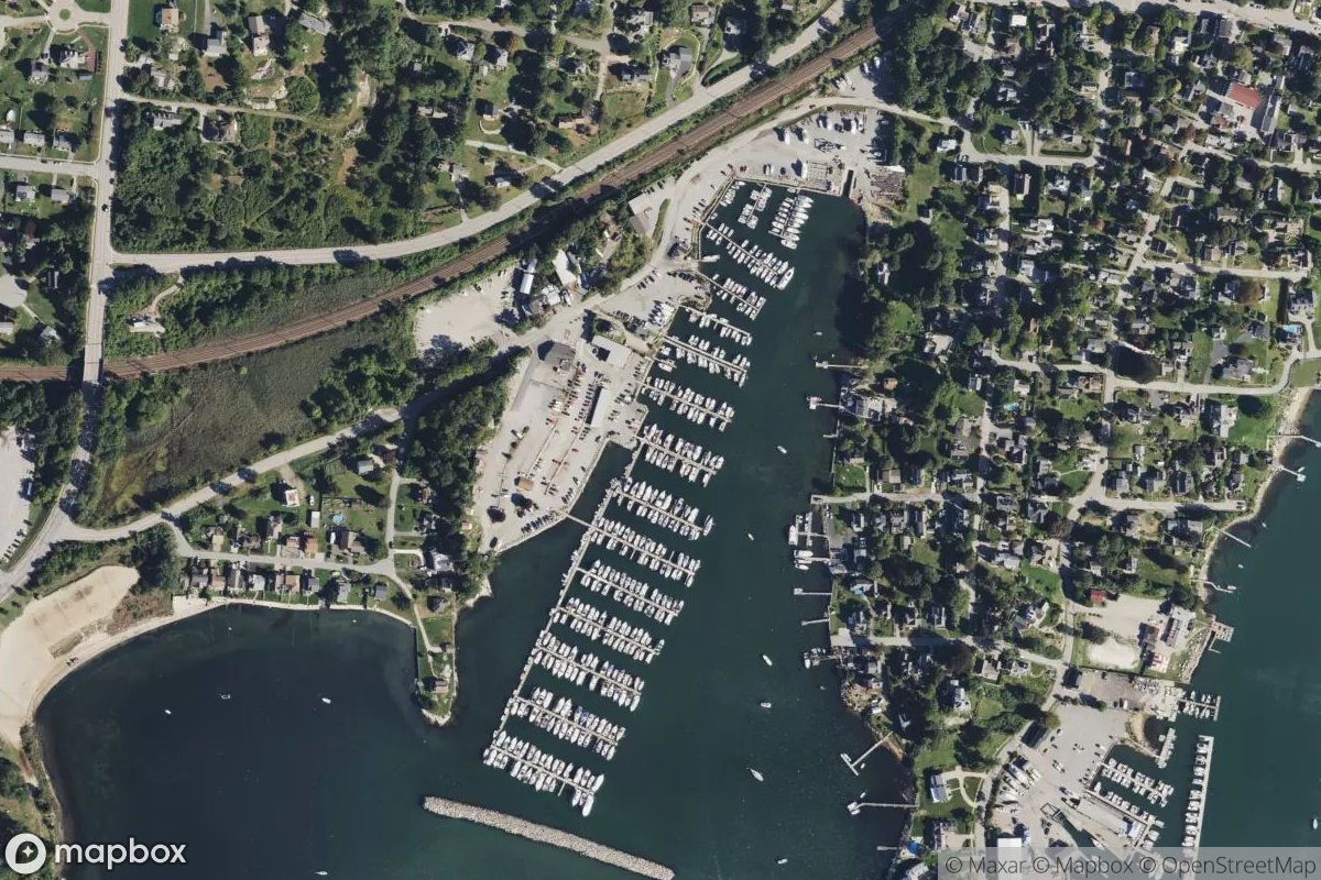 Satellite view of Spicer's Marina