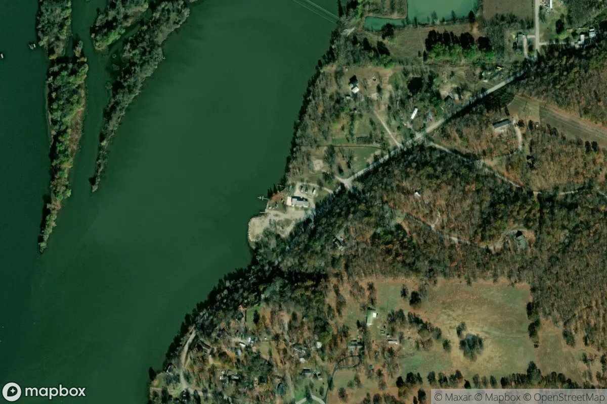 Satellite view of Spring River Boat and Ski Club