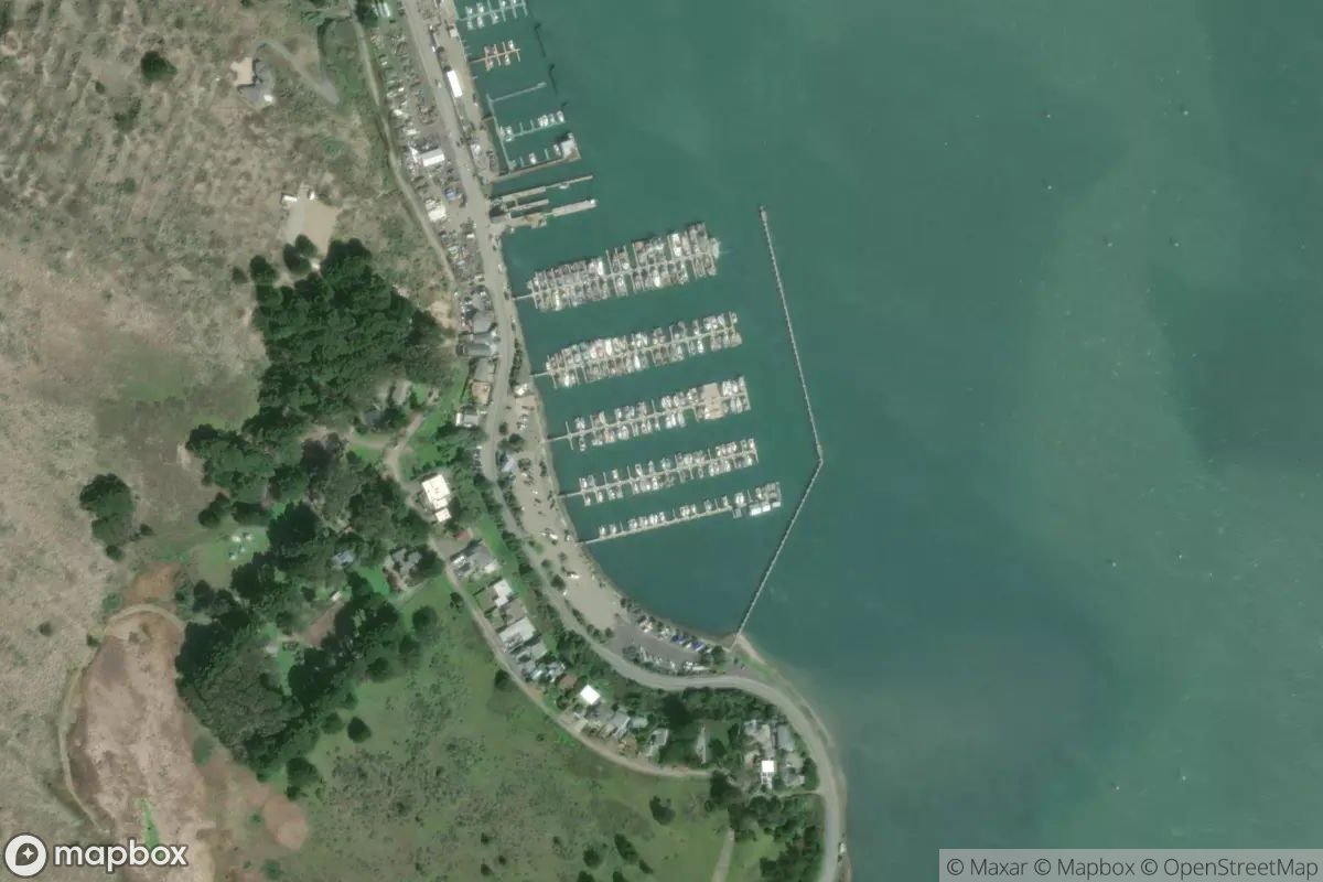 Satellite view of Spud Point Marina