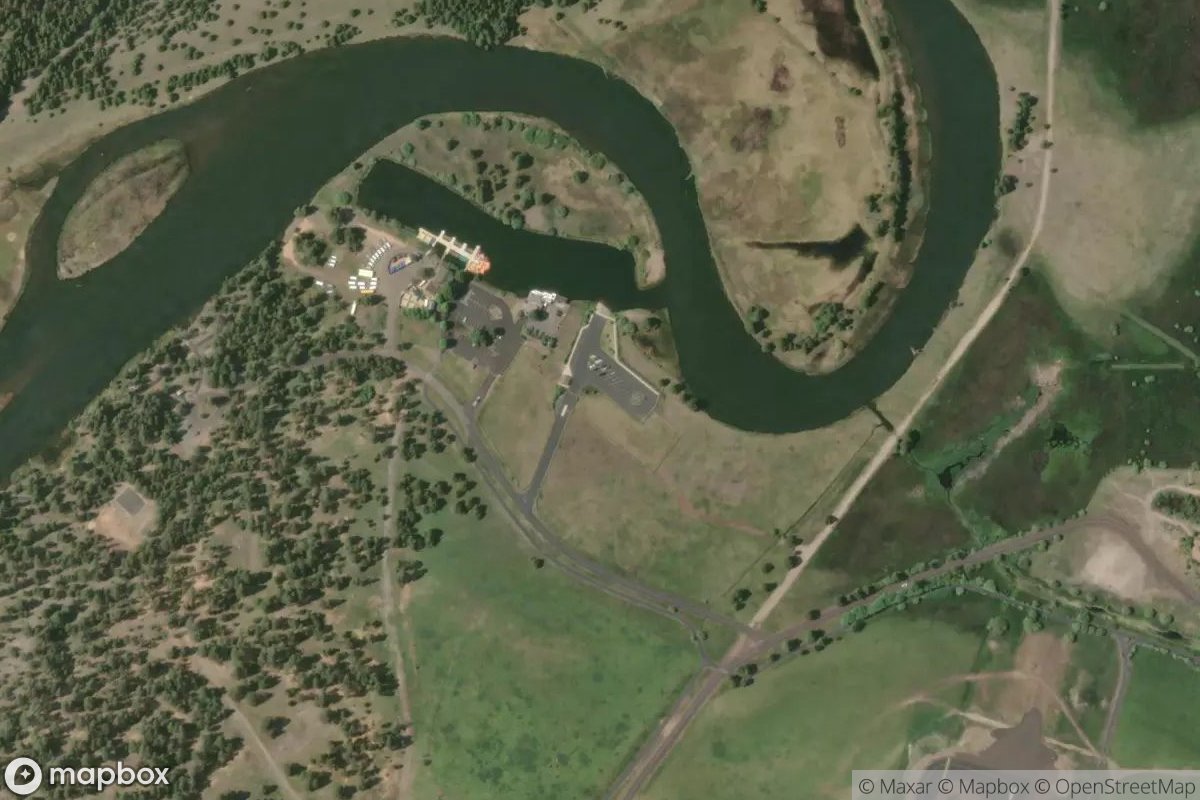 Satellite view of SROA Boat Launch