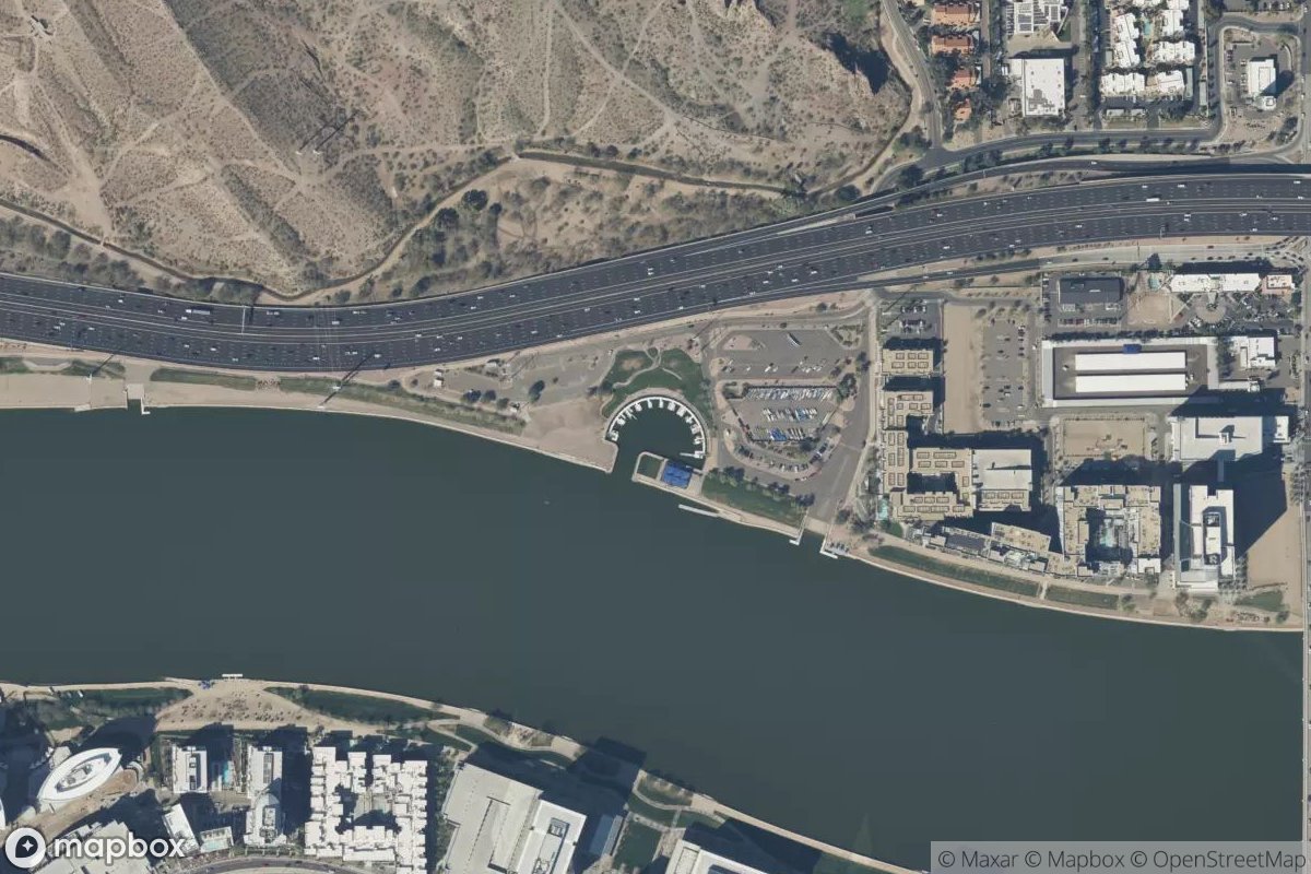 Satellite view of SRP Tempe Town Lake Marina