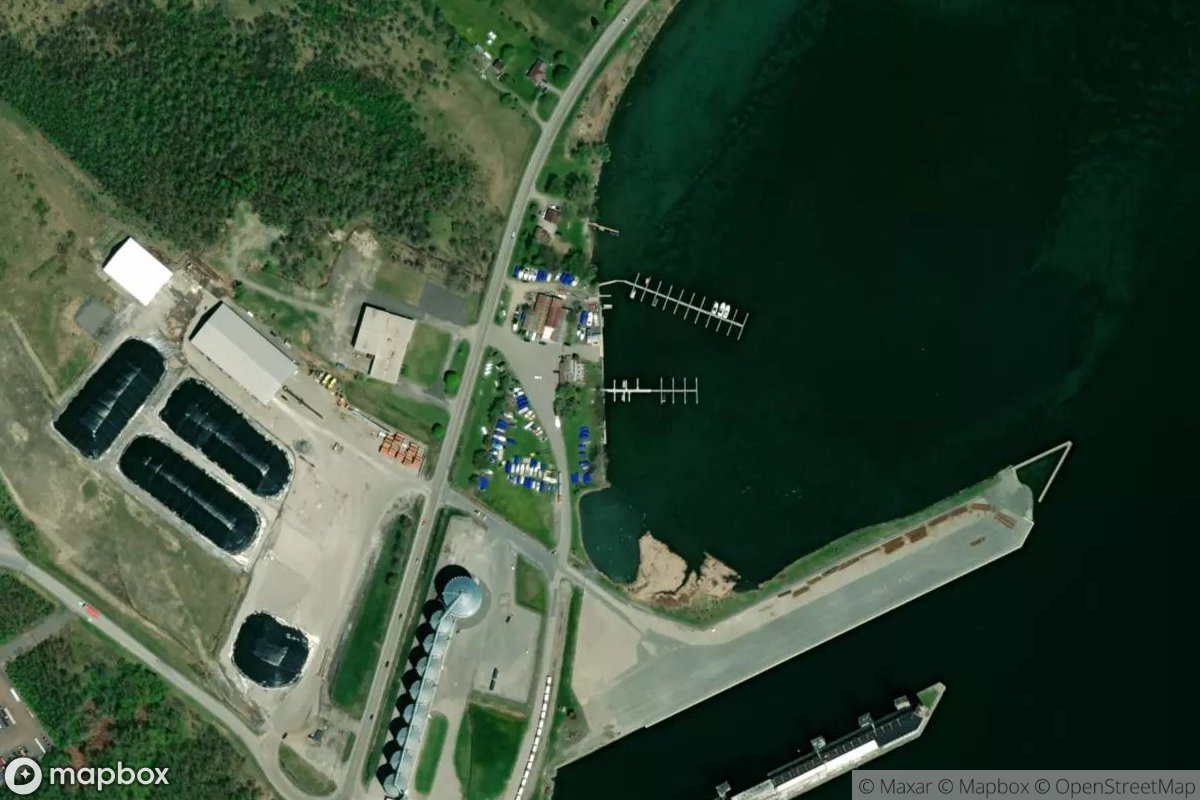 Satellite view of St. Lawrence Marina