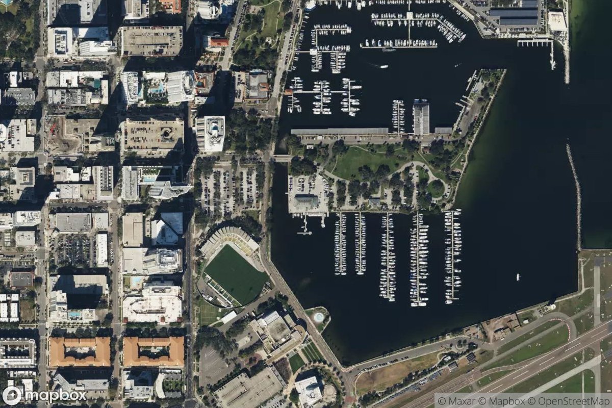 Satellite view of St Petersburg Sailing Center
