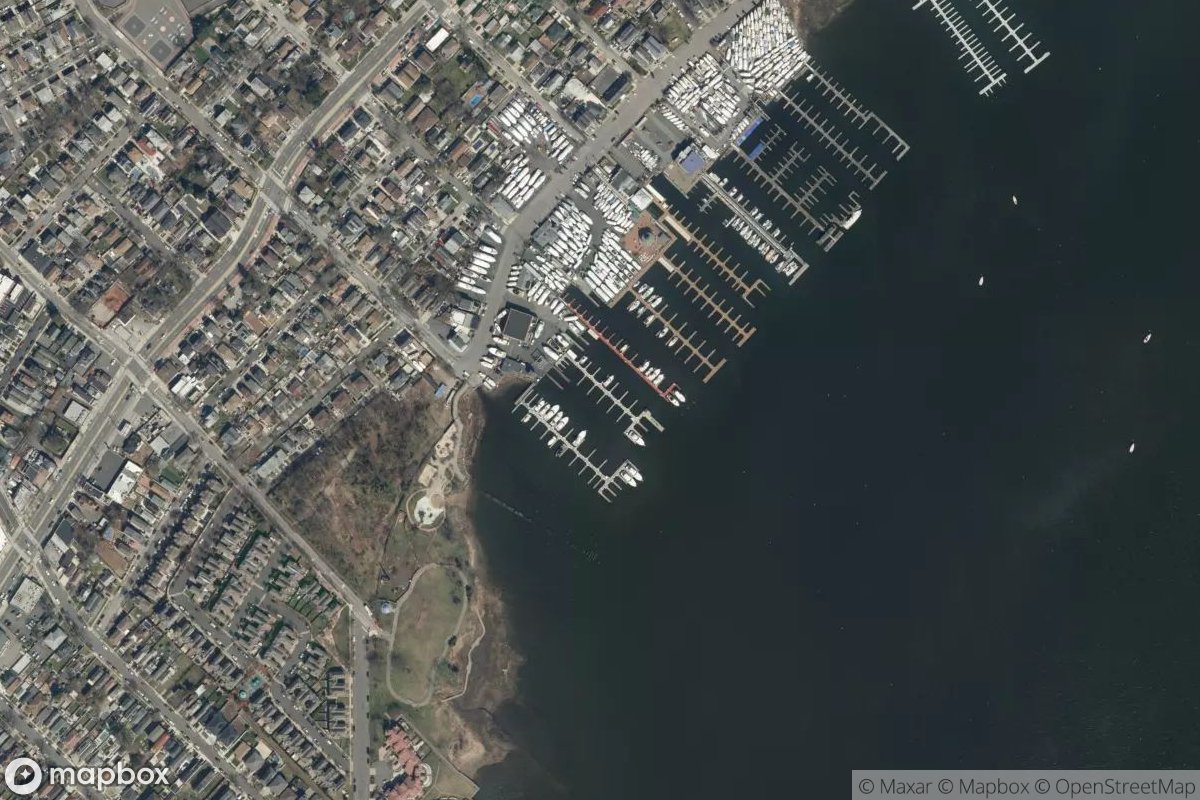Satellite view of Staten Island Marina