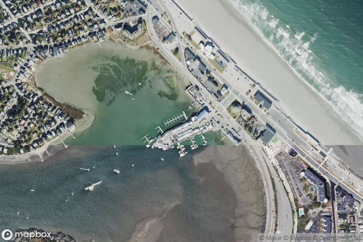 Satellite view of Steamboat Wharf Marina