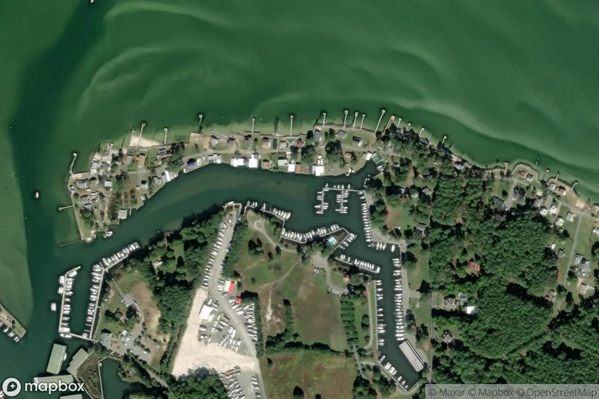 Satellite view of Stingray Point Marina
