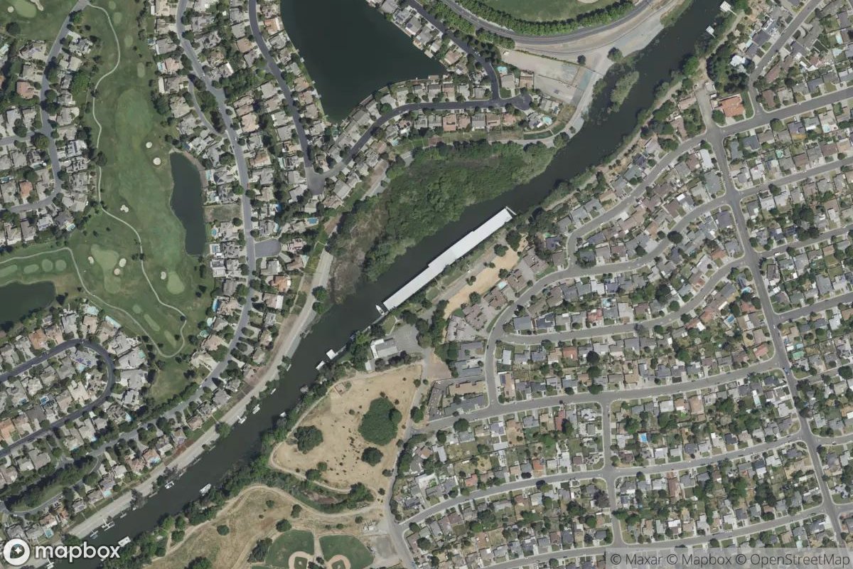 Satellite view of Stockton Yacht Club