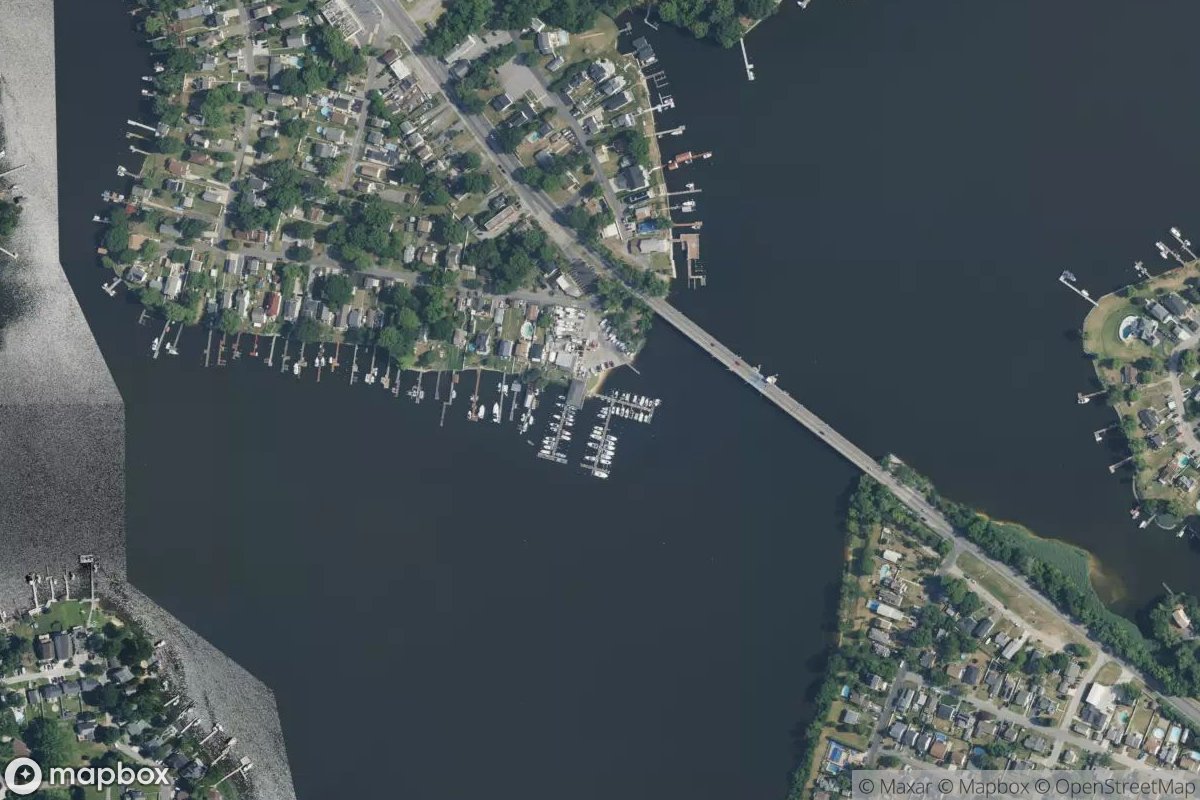 Satellite view of Stoney Creek Bridge Marina