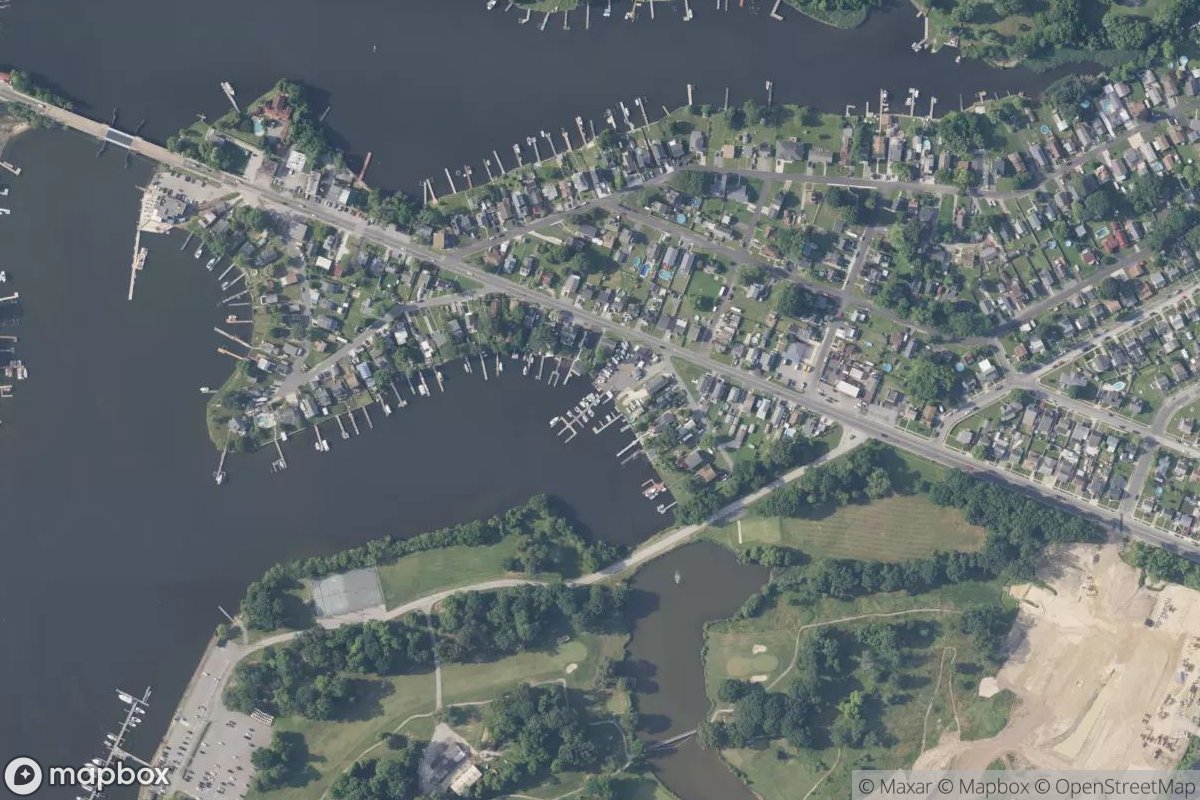 Satellite view of Stouton's Marina