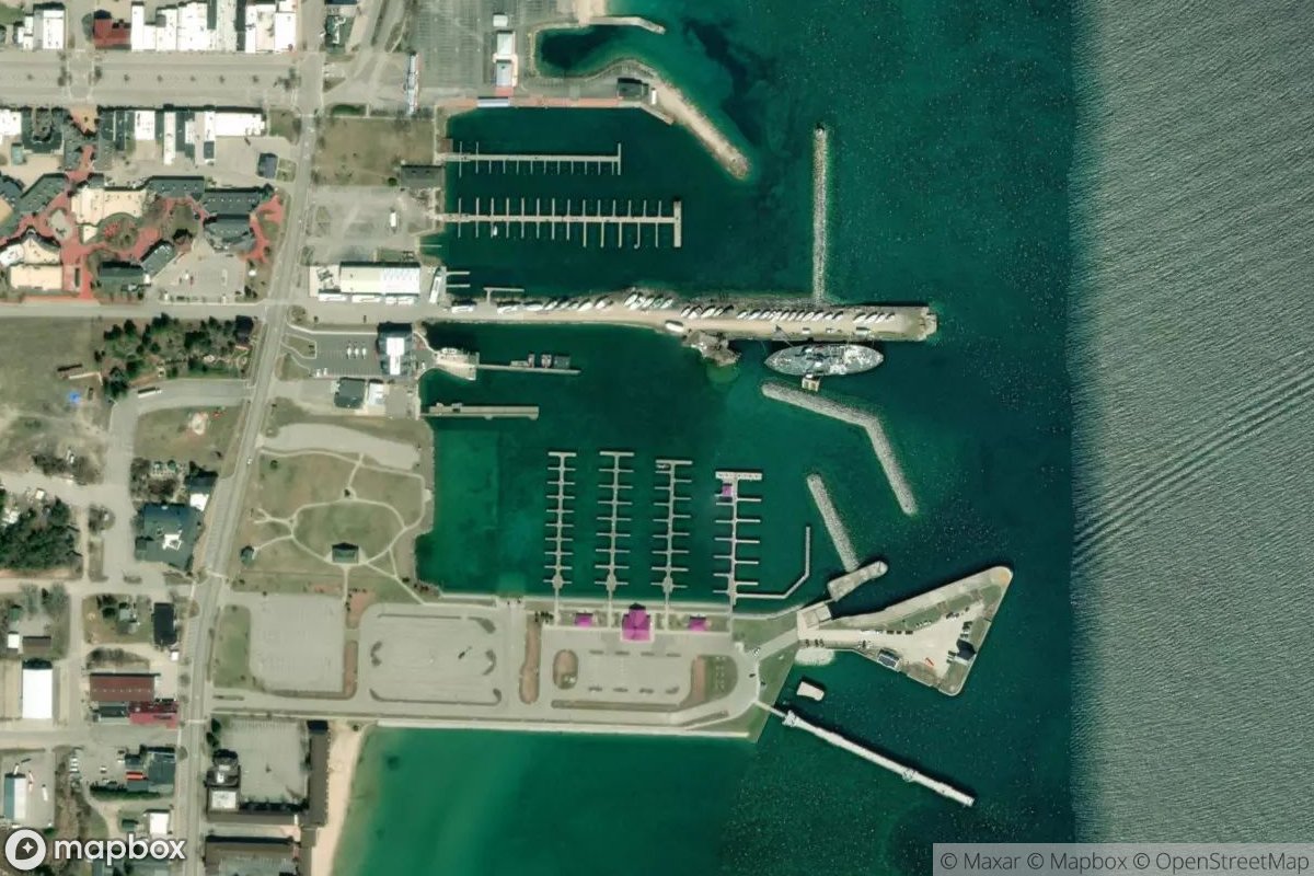 Satellite view of Straits State Harbor