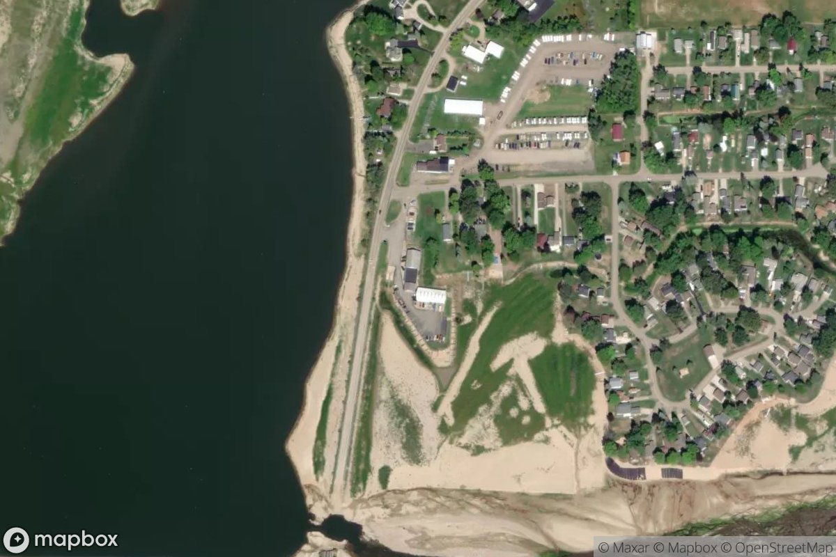 Satellite view of Stryker's Lakeside Marina