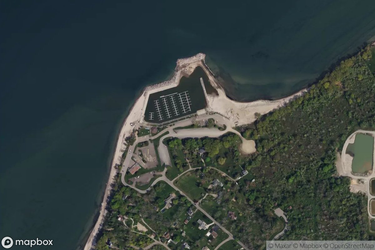 Satellite view of Sturgeon Point Marina