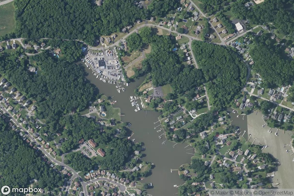 Satellite view of Sue Haven Yacht Club