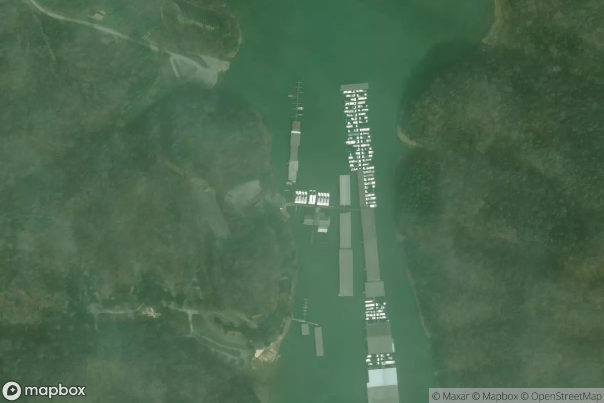 Satellite view of Sulphur Creek Marina