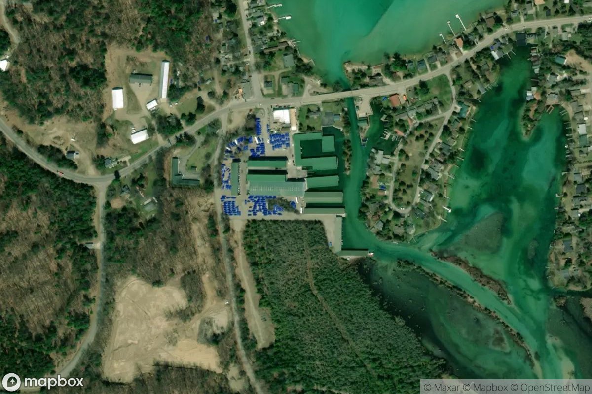 Satellite view of Sun Life’s Torch River Marina