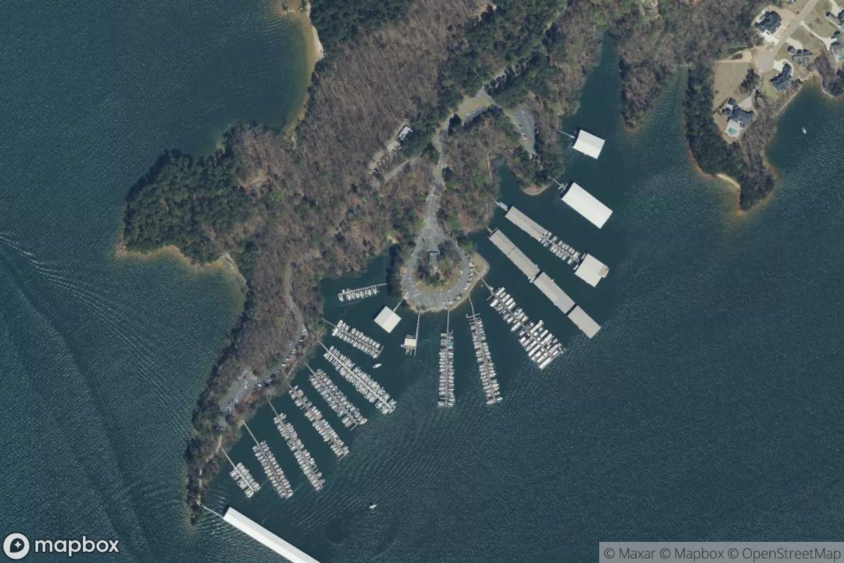Satellite view of Sunrise Cove Marina