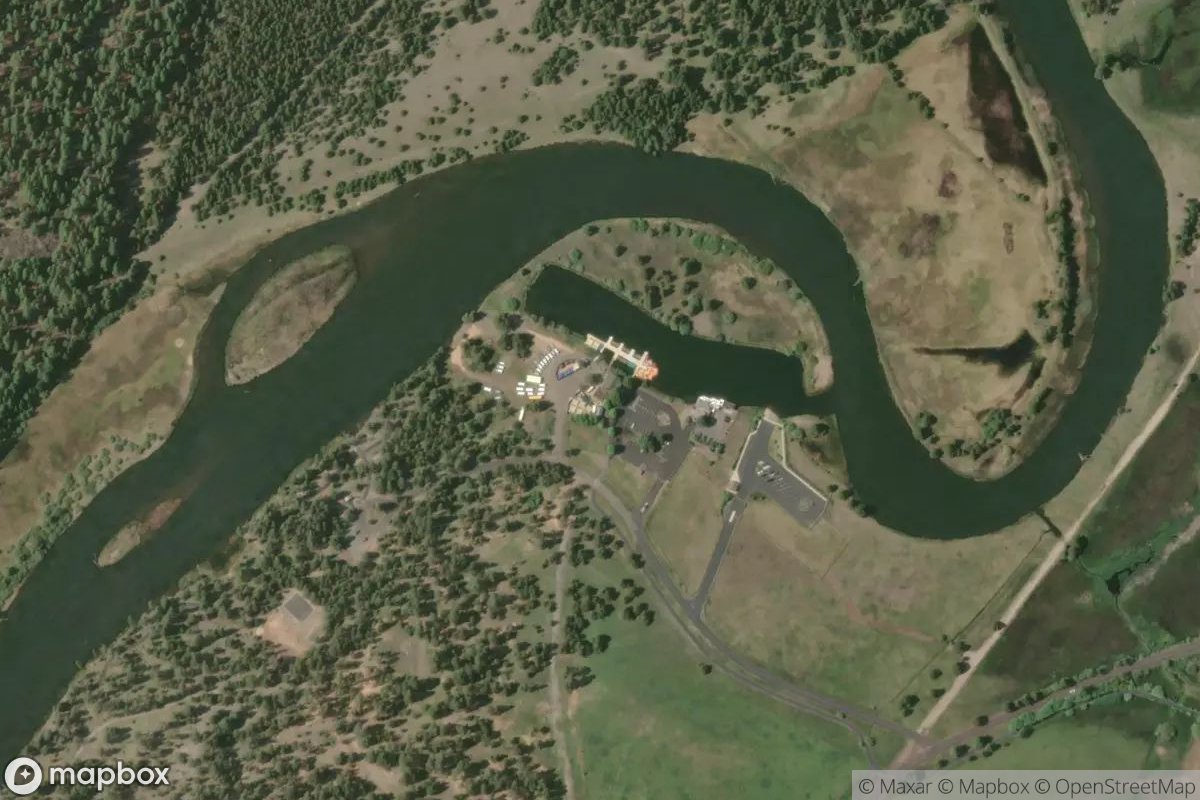 Satellite view of Sunriver Marina