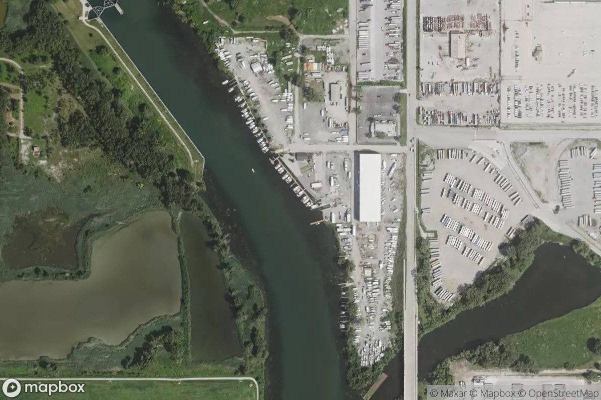 Satellite view of Sunset Bay Marina