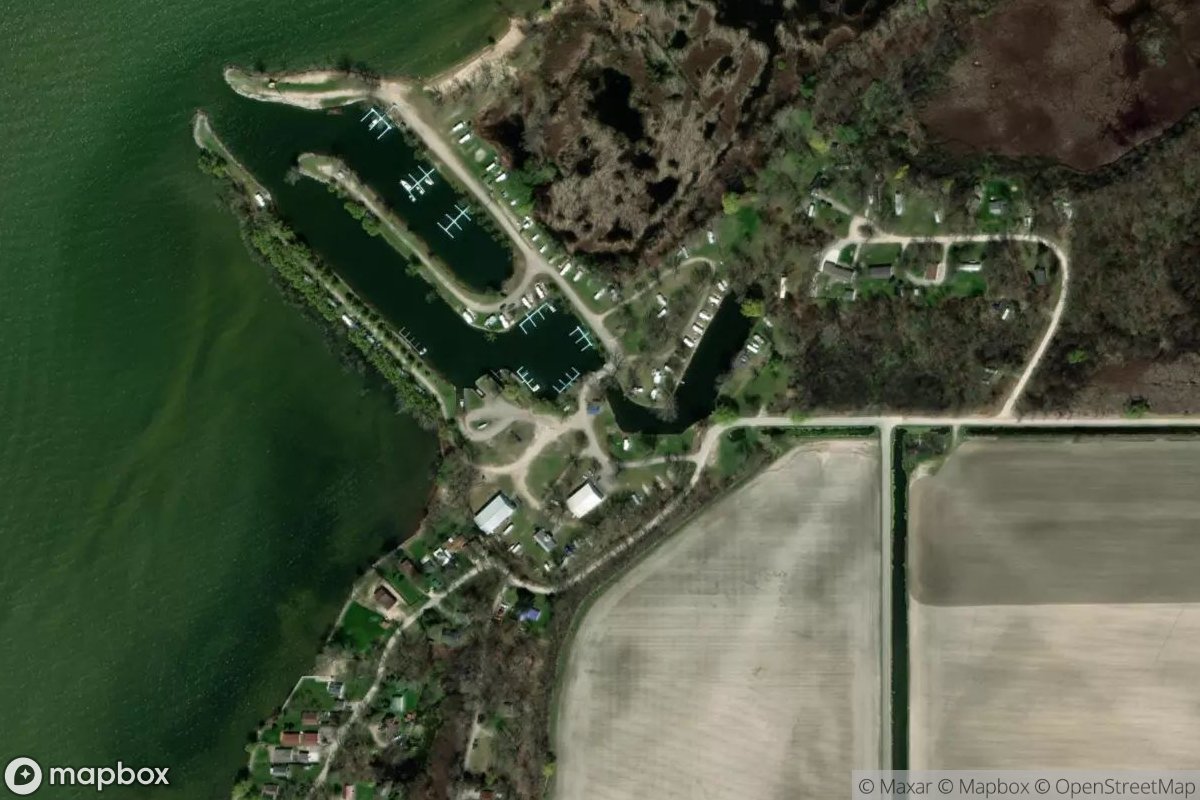 Satellite view of Sunset Bay Marina & RV Park