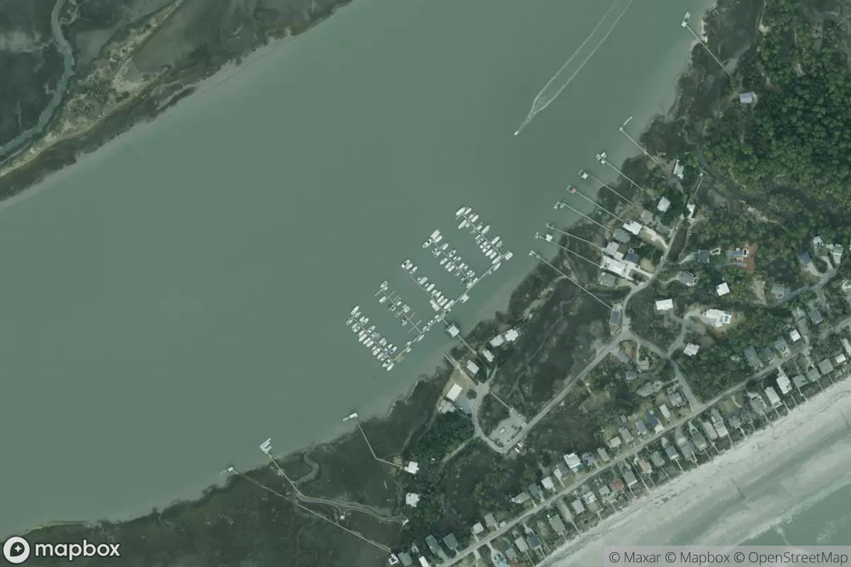 Satellite view of Sunset Cay Marina