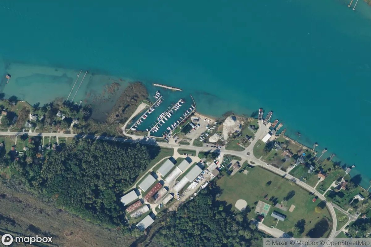Satellite view of Sunset Harbor