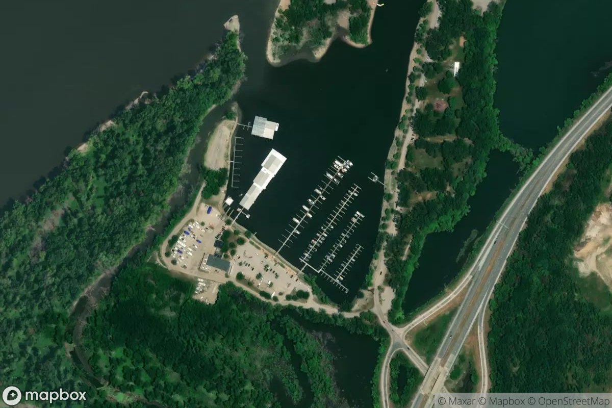 Satellite view of Sunset Marina