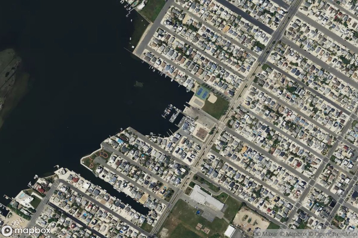 Satellite view of Surf City Marina